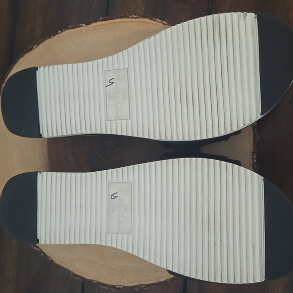 SAM EDELMAN Ariane Black Leather Slide Adjustable Sandals w/ Buckle SZ 9.5 - Picture 9 of 10